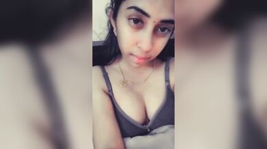 Cute 22 years old college girl flaunting virgin boobs