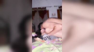 Girlfriend hard fucking in missionary style with lover