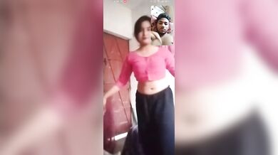 Young Bangladeshi hijab girlfriend boobs show on video call