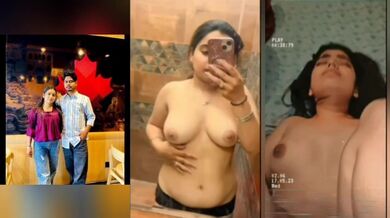 Beautiful girlfriend half naked romance and blowjob