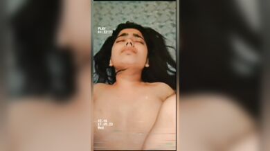 Beautiful girlfriend half naked romance and blowjob