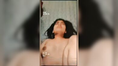 Beautiful girlfriend half naked romance and blowjob