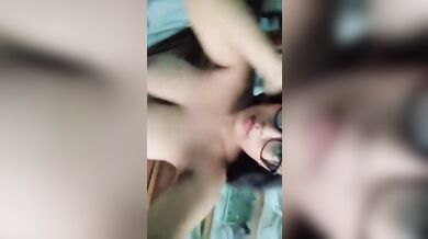 Bangladeshi chasmish girl in glasses shows huge boobs