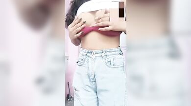 Indian girl untouched boobs showing to boyfriend