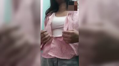 Indian girl untouched boobs showing to boyfriend