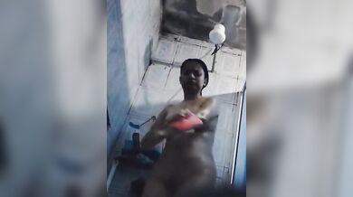 Village sis shower bath caught on camera by horny brother