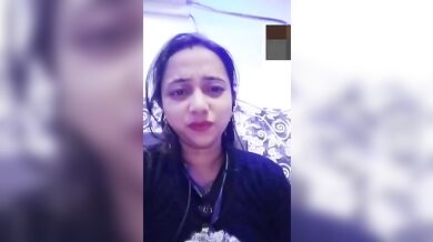First time fingering on video call by chubby desi GF