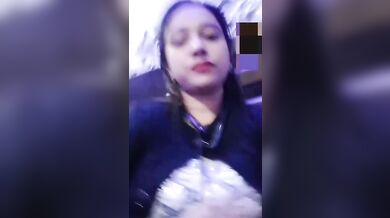 First time fingering on video call by chubby desi GF