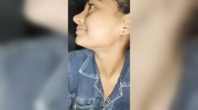 Cute girl receiving cum shot with erotic talking