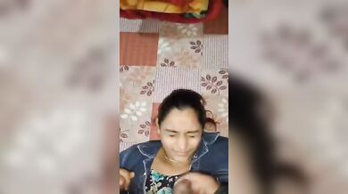 Cute girl receiving cum shot with erotic talking