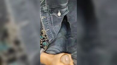 Cute girl receiving cum shot with erotic talking