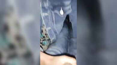 Cute girl receiving cum shot with erotic talking