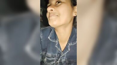 Cute girl receiving cum shot with erotic talking