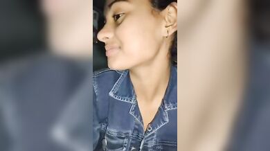 Cute girl receiving cum shot with erotic talking