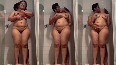 Short hair chubby bhabhi kissing husband brother in nude