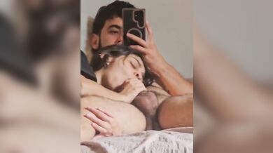 Indian viral girlfriend sucking boyfriend dick and fingering