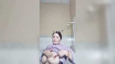 BBW showing huge tits and fat pussy to secret lover