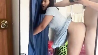 Ass fucking Indian wife in standing position with husband