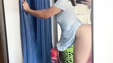 Ass fucking Indian wife in standing position with husband