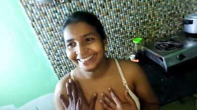 Bhabhi fucking in kitchen video MMS with horny devar