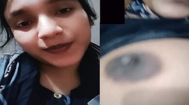 Cute Bengali girlfriend boob showing on viral video call