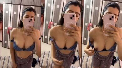 Hindi bhabhi showing boobs video and trying lingerie pics