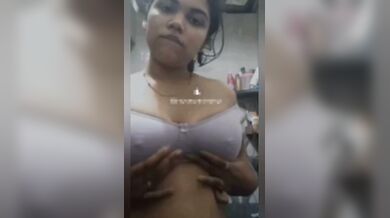 Mallu girl nipples poking in bra and nude viral video making