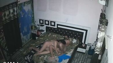 IP cam capture of desi couple bedroom sex viral xxx
