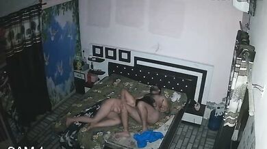 IP cam capture of desi couple bedroom sex viral xxx