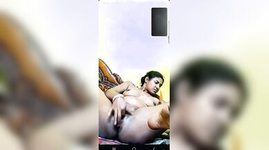 Carrot in asshole and pussy masturbation by Bengali girl