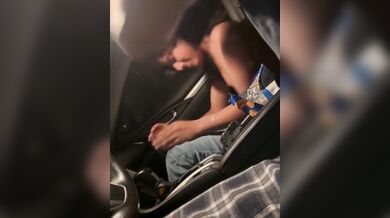 College girl fun trip with boys showing boobs in car