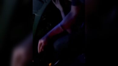 College girl fun trip with boys showing boobs in car