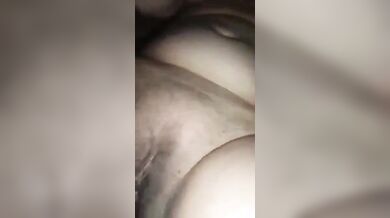 Mature aunty pussy fucking inside blanket by lover
