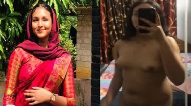 Young Muslim mallu girl showing small boobs and nude body