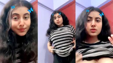 Naughty Indian Girlfriend Flashing On Private Video Call – Desi Amateur Nude Girl MMS