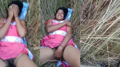 Shy GF’s Hairy Bush Exposed and Pounded During Risky Outdoor Sex – Indian Jungle MMS
