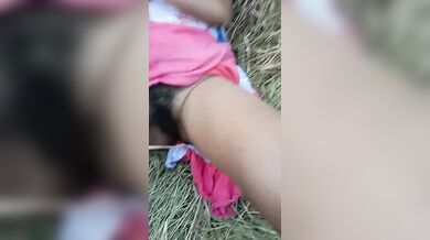 Shy GF’s Hairy Bush Exposed and Pounded During Risky Outdoor Sex – Indian Jungle MMS